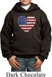 Distressed USA Heart Kids Hoodie