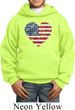 Distressed USA Heart Kids Hoodie