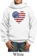 Distressed USA Heart Kids Hoodie