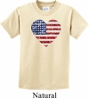 Distressed USA Heart Kids Shirt