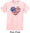 Distressed USA Heart Kids Shirt