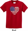 Distressed USA Heart Kids Shirt