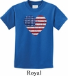 Distressed USA Heart Kids Shirt