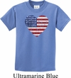 Distressed USA Heart Kids Shirt