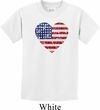 Distressed USA Heart Kids Shirt