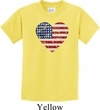 Distressed USA Heart Kids Shirt