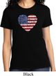 Distressed USA Heart Ladies Shirt