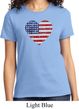 Distressed USA Heart Ladies Shirt