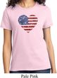 Distressed USA Heart Ladies Shirt