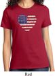 Distressed USA Heart Ladies Shirt