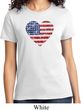 Distressed USA Heart Ladies Shirt