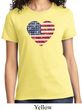 Distressed USA Heart Ladies Shirt