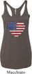 Distressed USA Heart Ladies Tri Blend Racerback Tank Top
