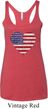 Distressed USA Heart Ladies Tri Blend Racerback Tank Top