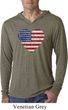 Distressed USA Heart Lightweight Hoodie Shirt