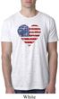 Distressed USA Heart Mens Burnout Shirt