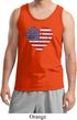Distressed USA Heart Mens Tank Top