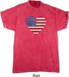 Distressed USA Heart Mineral Tie Dye Shirt
