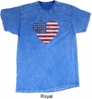 Distressed USA Heart Mineral Tie Dye Shirt