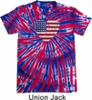 Distressed USA Heart Patriotic Tie Dye Shirt