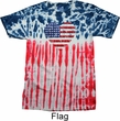 Distressed USA Heart Patriotic Tie Dye Shirt