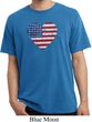 Distressed USA Heart Pigment Dyed Shirt