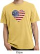 Distressed USA Heart Pigment Dyed Shirt