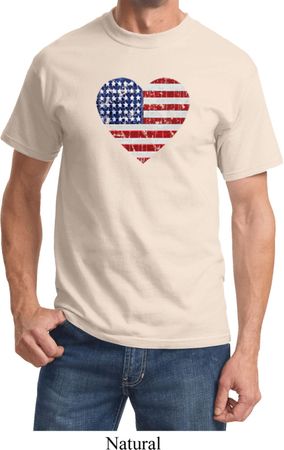Distressed USA Heart Shirt