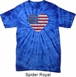 Distressed USA Heart Spider Tie Dye Shirt