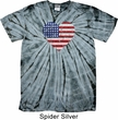 Distressed USA Heart Spider Tie Dye Shirt