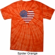 Distressed USA Heart Spider Tie Dye Shirt