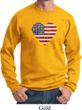Distressed USA Heart Sweatshirt