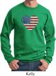 Distressed USA Heart Sweatshirt
