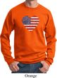 Distressed USA Heart Sweatshirt