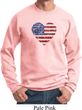 Distressed USA Heart Sweatshirt