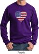 Distressed USA Heart Sweatshirt