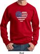 Distressed USA Heart Sweatshirt