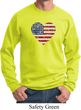 Distressed USA Heart Sweatshirt