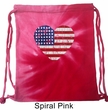 Distressed USA Heart Tie Dye Bag