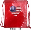 Distressed USA Heart Tie Dye Bag