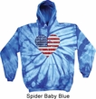 Distressed USA Heart Tie Dye Hoodie