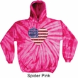Distressed USA Heart Tie Dye Hoodie