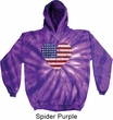 Distressed USA Heart Tie Dye Hoodie