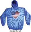 Distressed USA Heart Tie Dye Hoodie