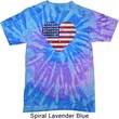 Distressed USA Heart Tie Dye Shirt