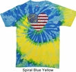 Distressed USA Heart Tie Dye Shirt