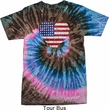 Distressed USA Heart Tie Dye Shirt