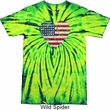 Distressed USA Heart Tie Dye Shirt