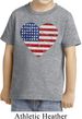 Distressed USA Heart Toddler Shirt