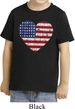 Distressed USA Heart Toddler Shirt